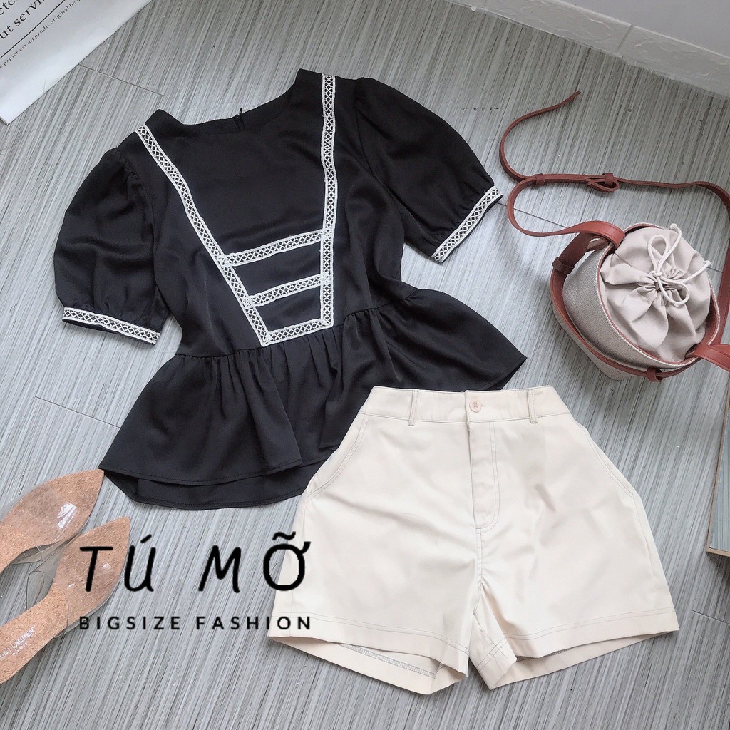 Quần short Bigsize Jett - NUDE Tú Mỡ - Đầm cho người béo mập 50-95KG - Mặc đi tiệc,đi chơi hoặc dạo phố