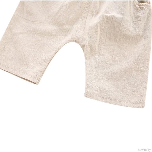 Áo thun tay ngắn in chữ &amp; quần short cho bé trai