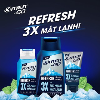 Sữa Tắm X-men Go Refresh 3 Loại Bạc Hà 630g