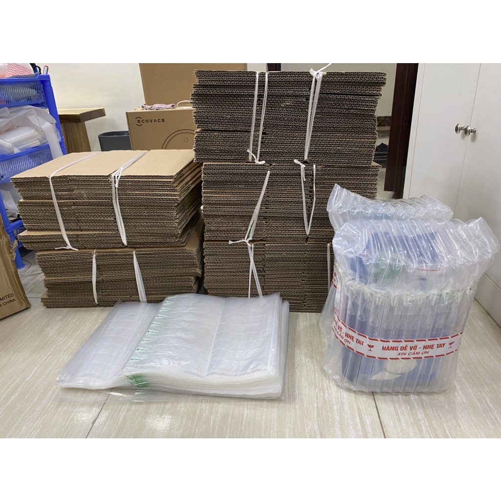 [15cm] Cuộn100M ,50m Bao bì túi nilon bọc khí, cột khí bơm hơi chống sốc Airpac đóng gói, bọc hàng dễ vỡ kích thước 15cm