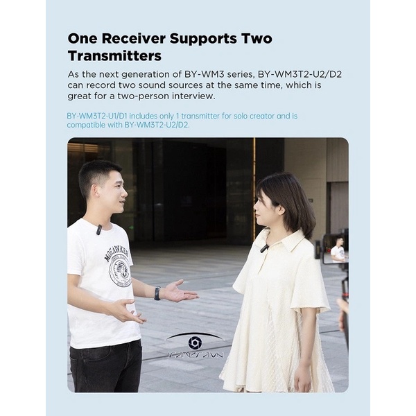 BOYA BY-WM3T-D1/ BY-WM3T-D2 DÀNH CHO ĐIỆN THOẠI