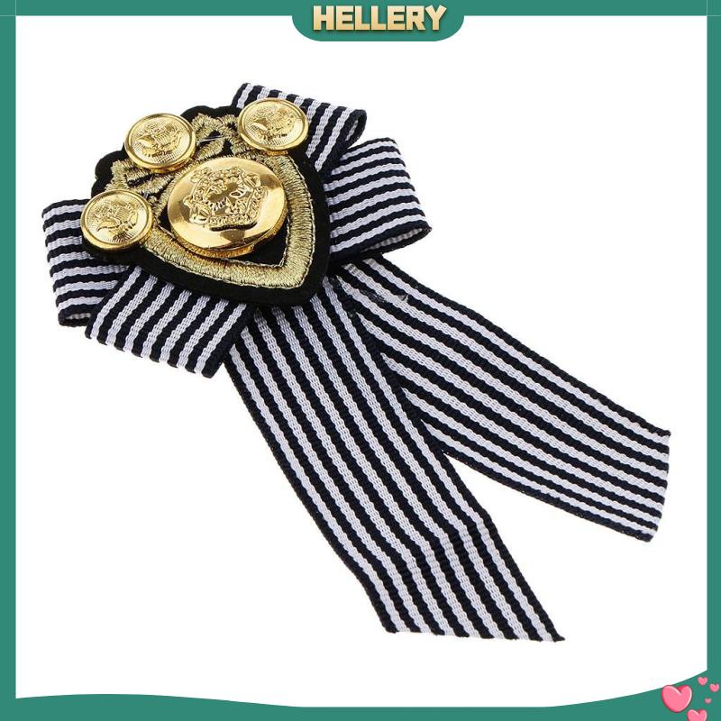 Nơ Cài Cổ Áo Họa Tiết Sọc Đỏ Phong Cách Anh Quốc Thời Trang