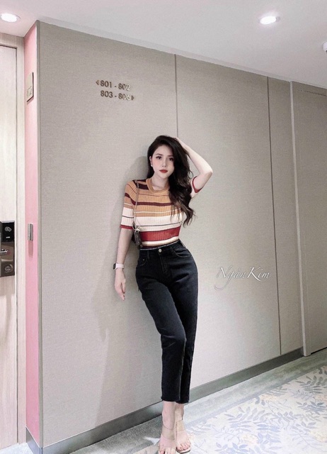 ÁO LEN TĂM KẺ NÂU TÂY MS14399