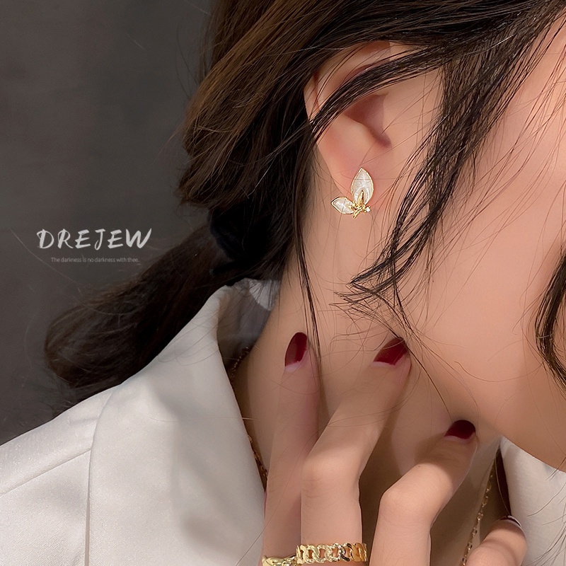 DREJEW Khuyên tai hình bướm phong cách Hàn Quốc đơn giản cá tính cho nữ