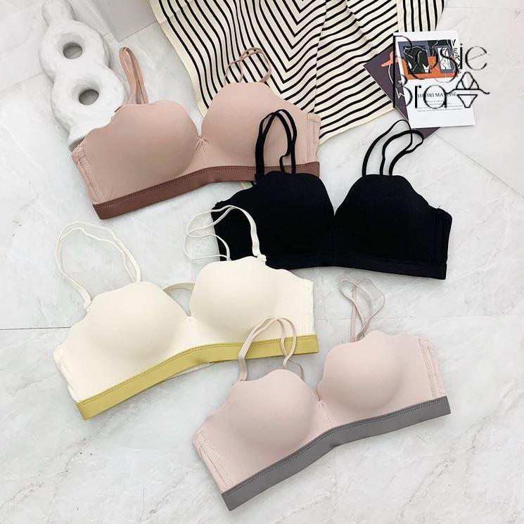 Áo Lót Quây Không Gọng Nâng Ngực Chống Trượt Giấu Viền Có Thể Tháo Dây B385