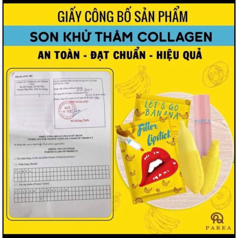 [ Chính hãng ] [ MUA 1 TẶNG 1 ] SON FLILLER LIPSTICK - SON BANANA KHỬ THÂM MÔI