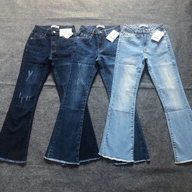 Quần loe ngố xước lai tua Uban 92