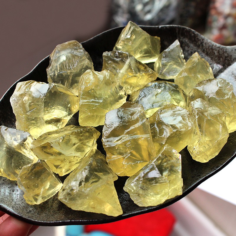 Đá thô thanh tẩy Citrine 9,1 chơi tarot , phong thủy