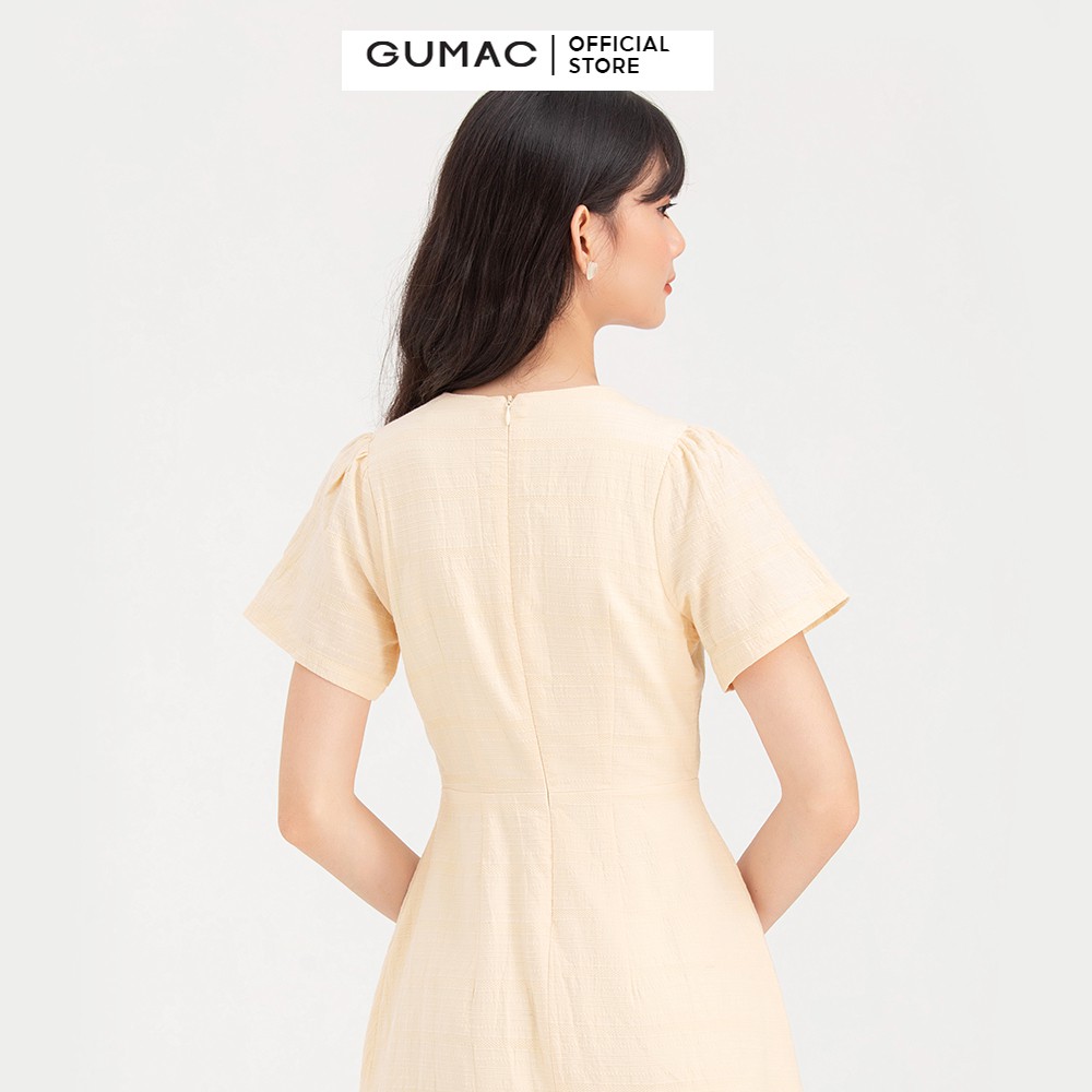[Mã WABR0101 giảm 10% đơn 99K] Đầm phối màu rã tùng GUMAC DB729 | BigBuy360 - bigbuy360.vn