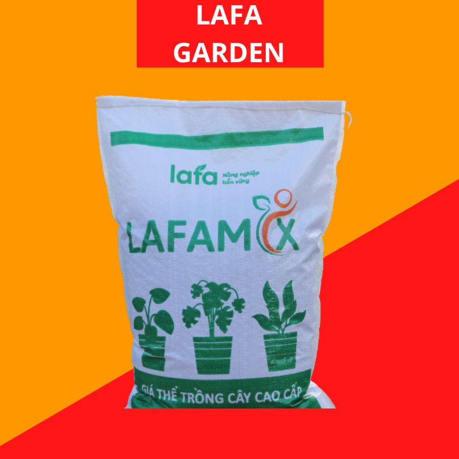 Đất hữu cơ trồng cây cao cấp LAFAMIX, nguyên liệu nhập khẩu, trồng cây hoa kiểng, rau các loại
