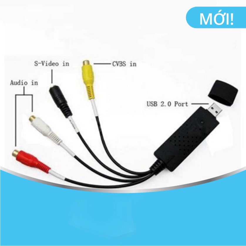 Đầu đổi USB ra Svideo (DC 60) - Cáp Thu Dữ Liệu Easier Capture USB 2.0
