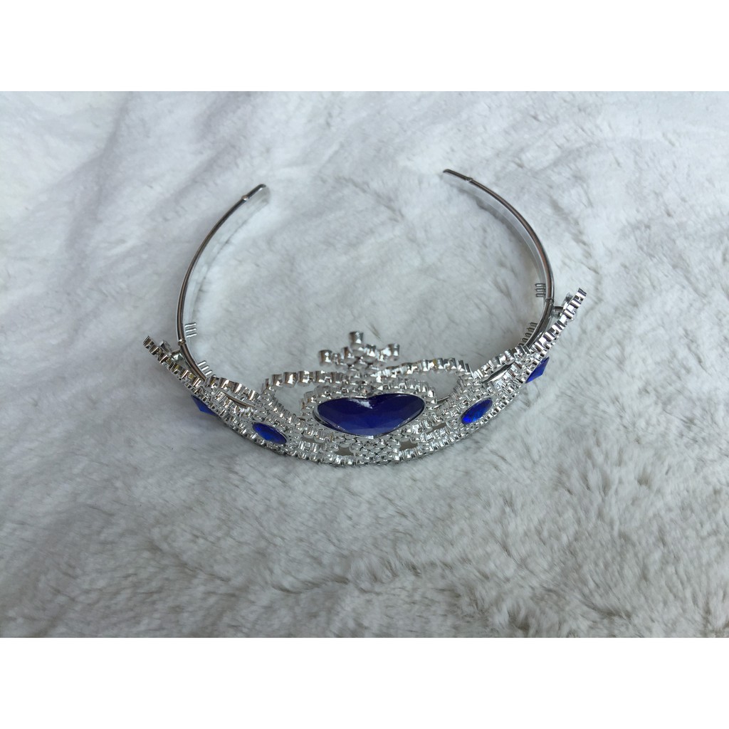 Cài tóc vương miện Elsa đính hạt màu