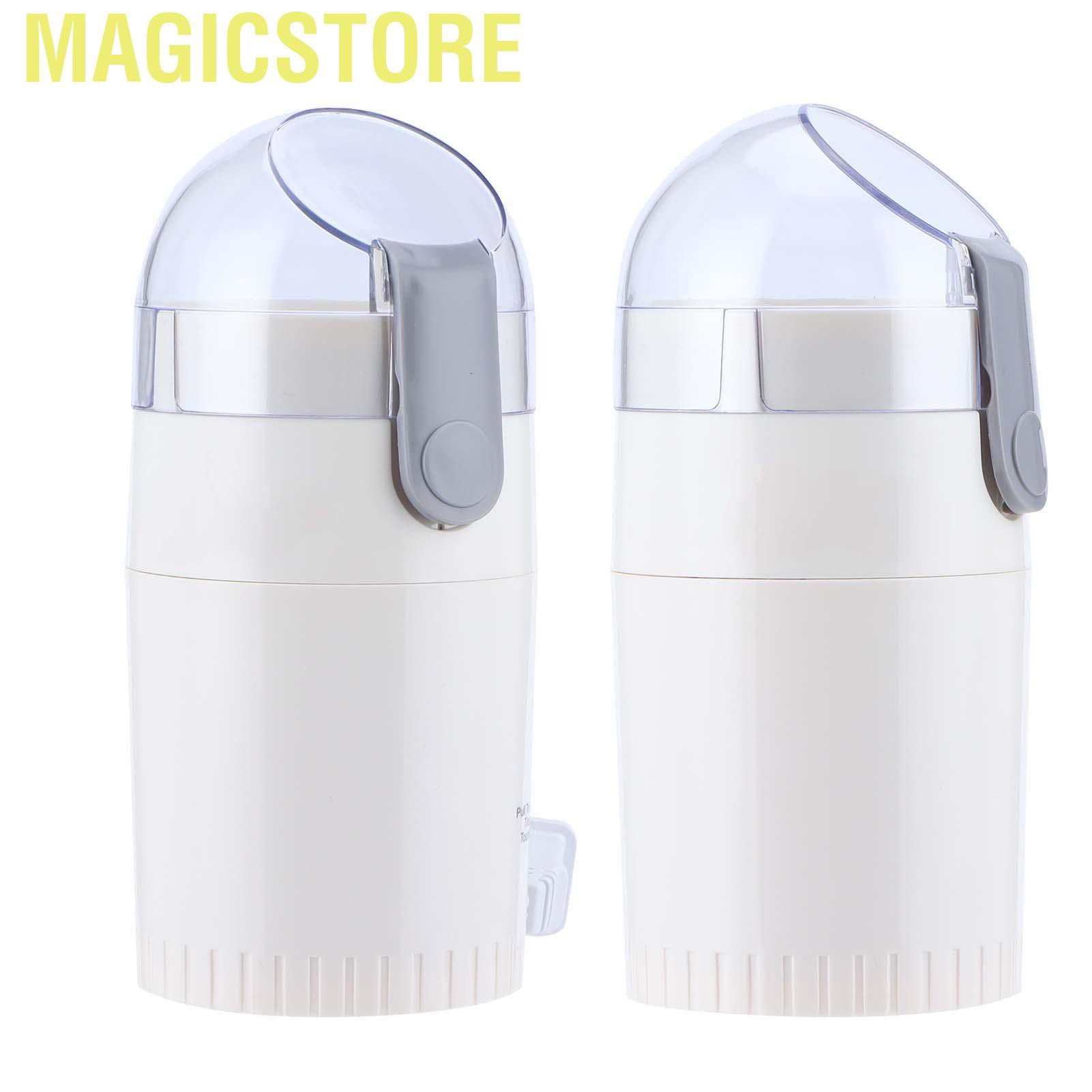 Magicstore Electric Coffee Beans Grinder Mill for Home Kitchen Cafe Supplies US 110V White