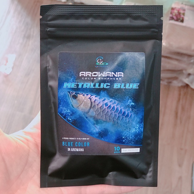 Bột Vitamin Lên Màu Cho Cá Rồng Metallic Blue
