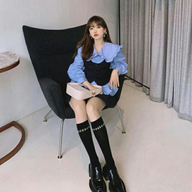 ÁO SƠ MI CỔ BÈO TAY BỒNG ZR XUẤT