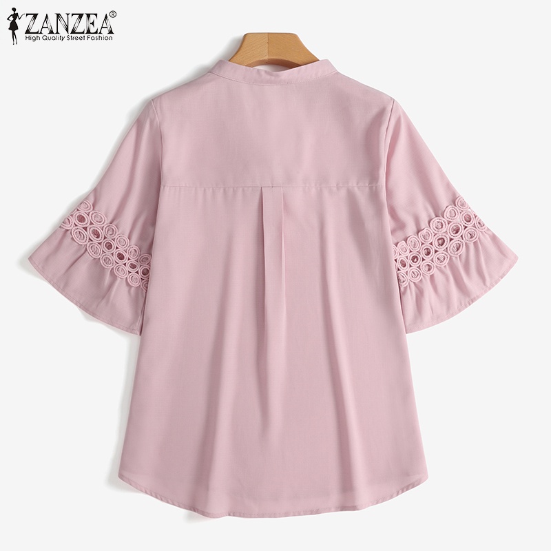 Zanzea Áo Ren Tay Lửng Thời Trang Dành Cho Nữ