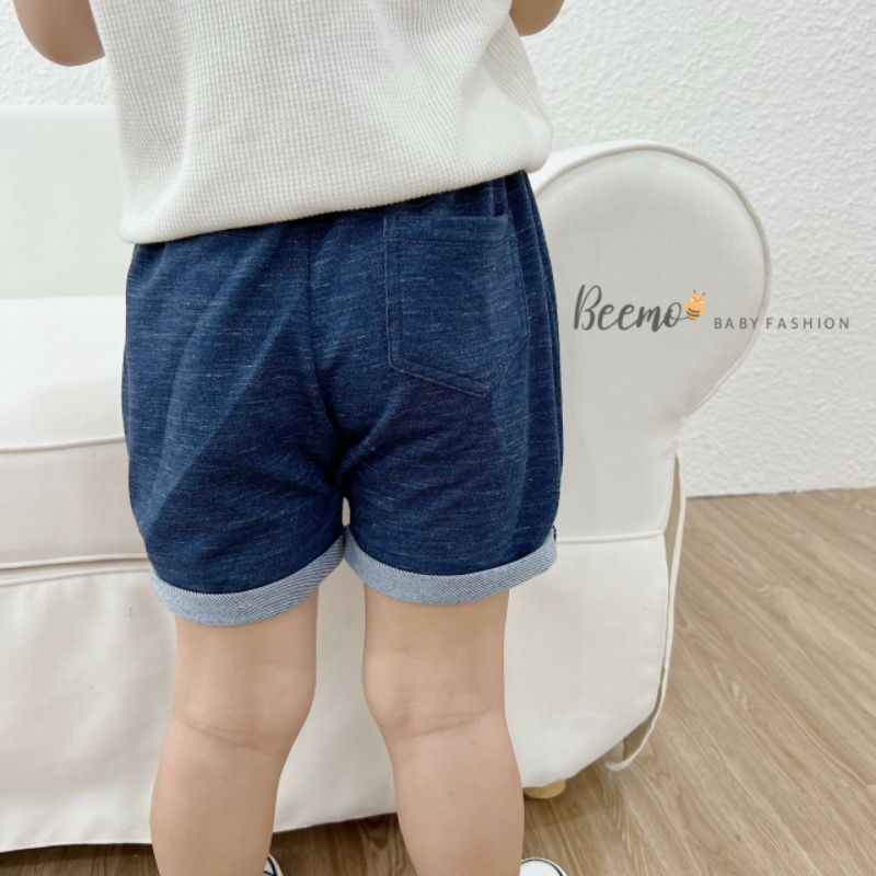 Quần Đùi Giả Jean Cho Bé Trai Bé Gái (8-23kg)- Chất Liệu Cotton Da Cá, Mềm Mại Co Dãn Dễ Chịu