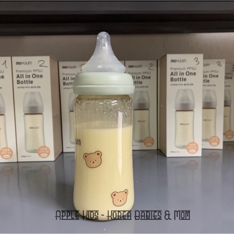 Sticker chịu nhiệt dán bình sữa Moyuum, Mother K, Upis,… và đồ dùng cho bé
