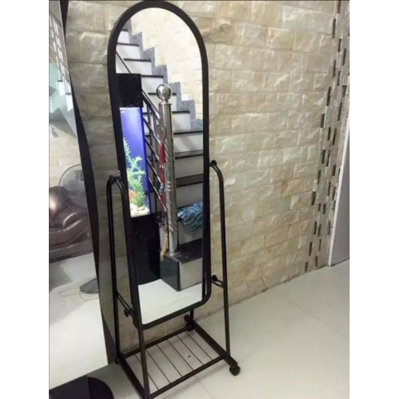 Gương soi di động toàn thân. Cao 165cm, rộng 38cm. Dễ dàng lắp đặt và di chuyển. Sang trọng, tiện dụng, bền đẹp | BigBuy360 - bigbuy360.vn