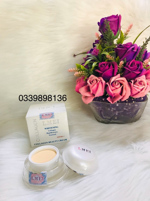 KEM LMEI NHÍ 5g DƯỠNG TRẮNG DA NGỌC TRAI COLLAGEN, MỜ VẾT NÁM, GIẢM MỤN CHỐNG NẮNG SPF50/PA++