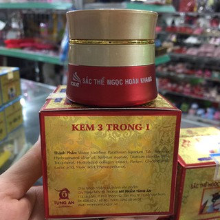 Sắc thể ngọc hoàn khang kem 3 trong 1 12g giá bao bì in 199