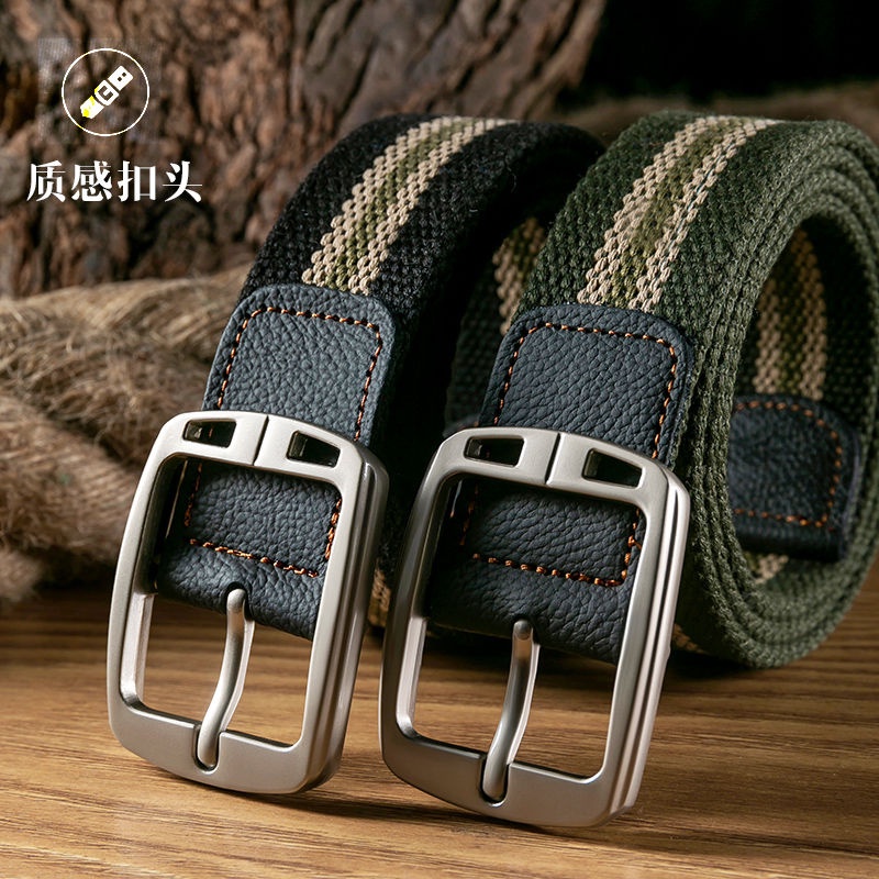 Thắt Lưng Vải Canvas Unisex Thời Trang