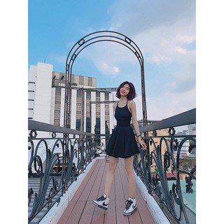 Đầm xòe đan lưng
