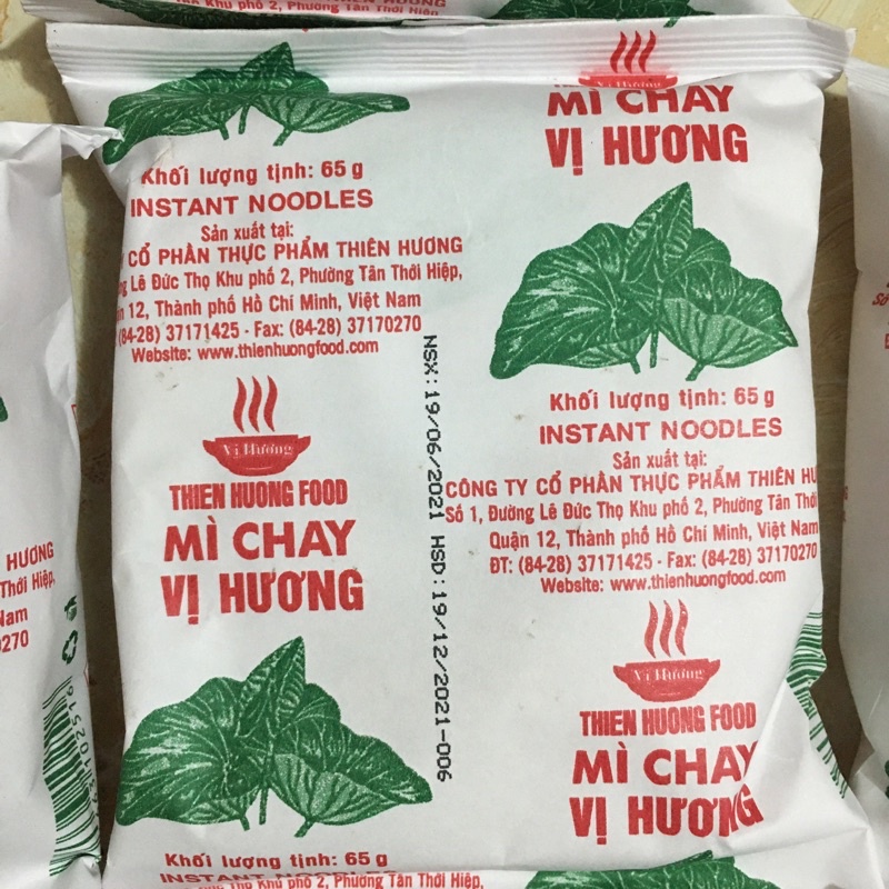 5 gói mì chay Vị Hương 65g