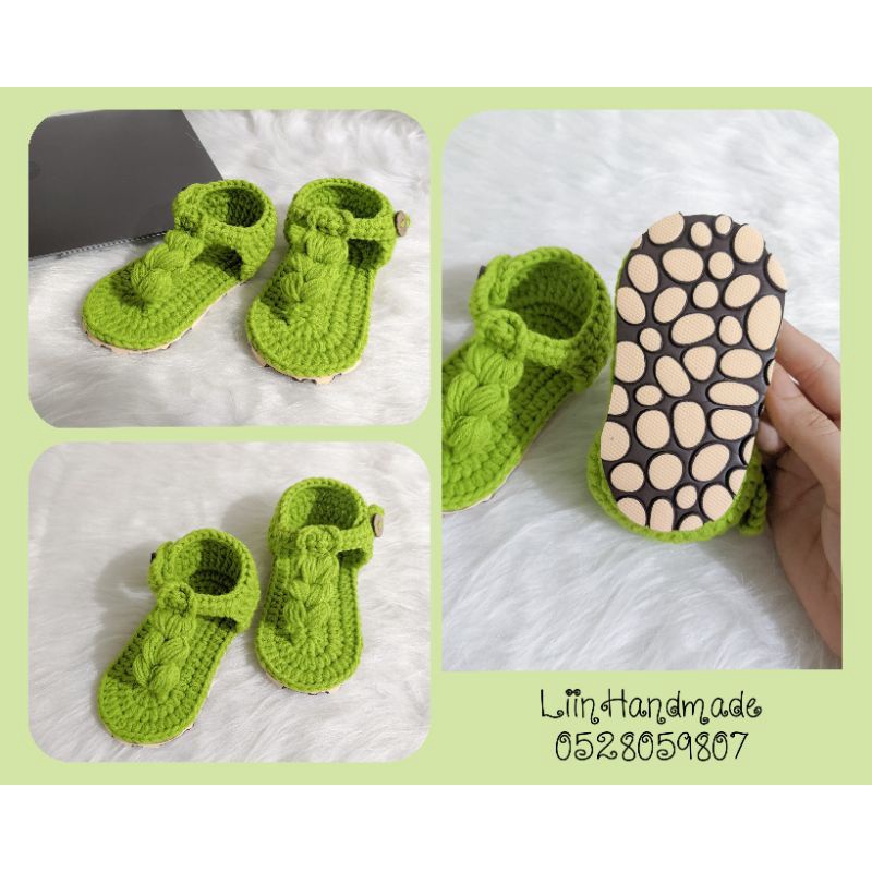 Sandal len cho bé - Giày handmade