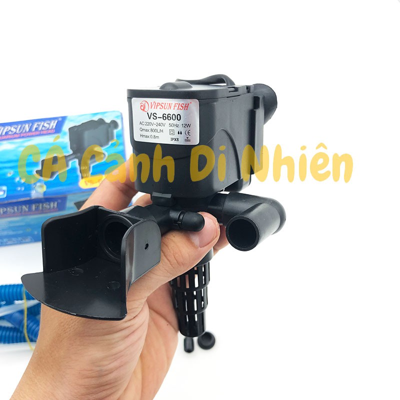 Máy bơm lọc nước hồ cá cảnh 12W Vipsun VS-6600