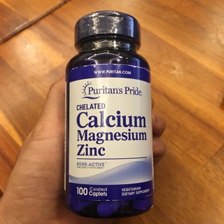 Viên uống tổng hợp giúp tăng chiều cao Calcium Magnesium 100v của puritan’s Pride