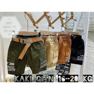 (tổng kho sỉ hy) quần đùi kaki cho bé trai 8-22kg ! *