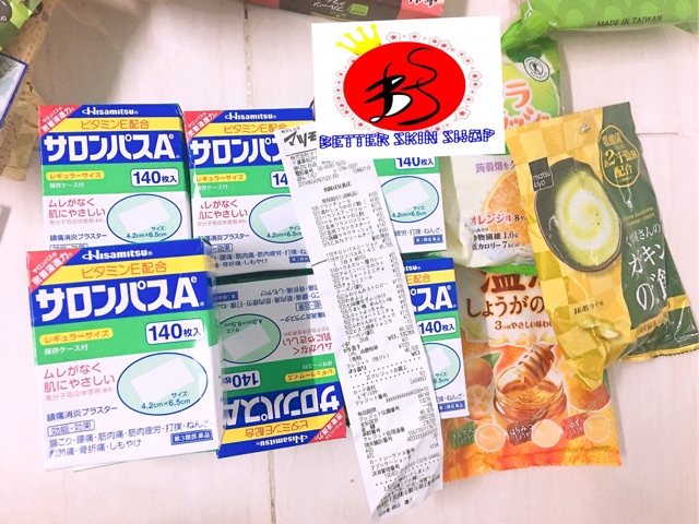 Miếng dán Salonpas Hisamitsu Nhật 140 miếng