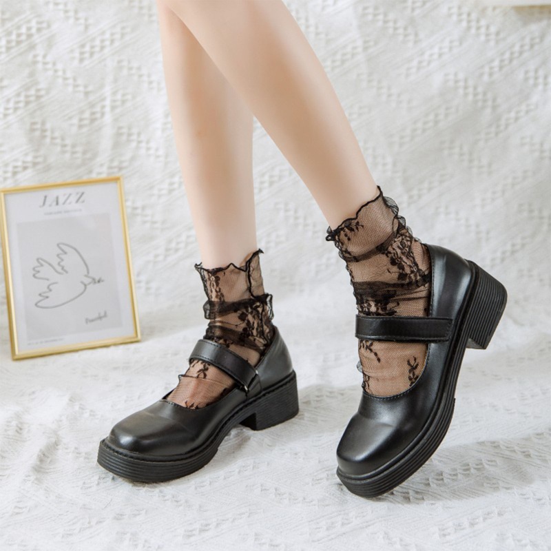 Vớ Ren Lưới Mỏng Xuyên Thấu Phong Cách Lolita Nhật Bản Cho Nữ