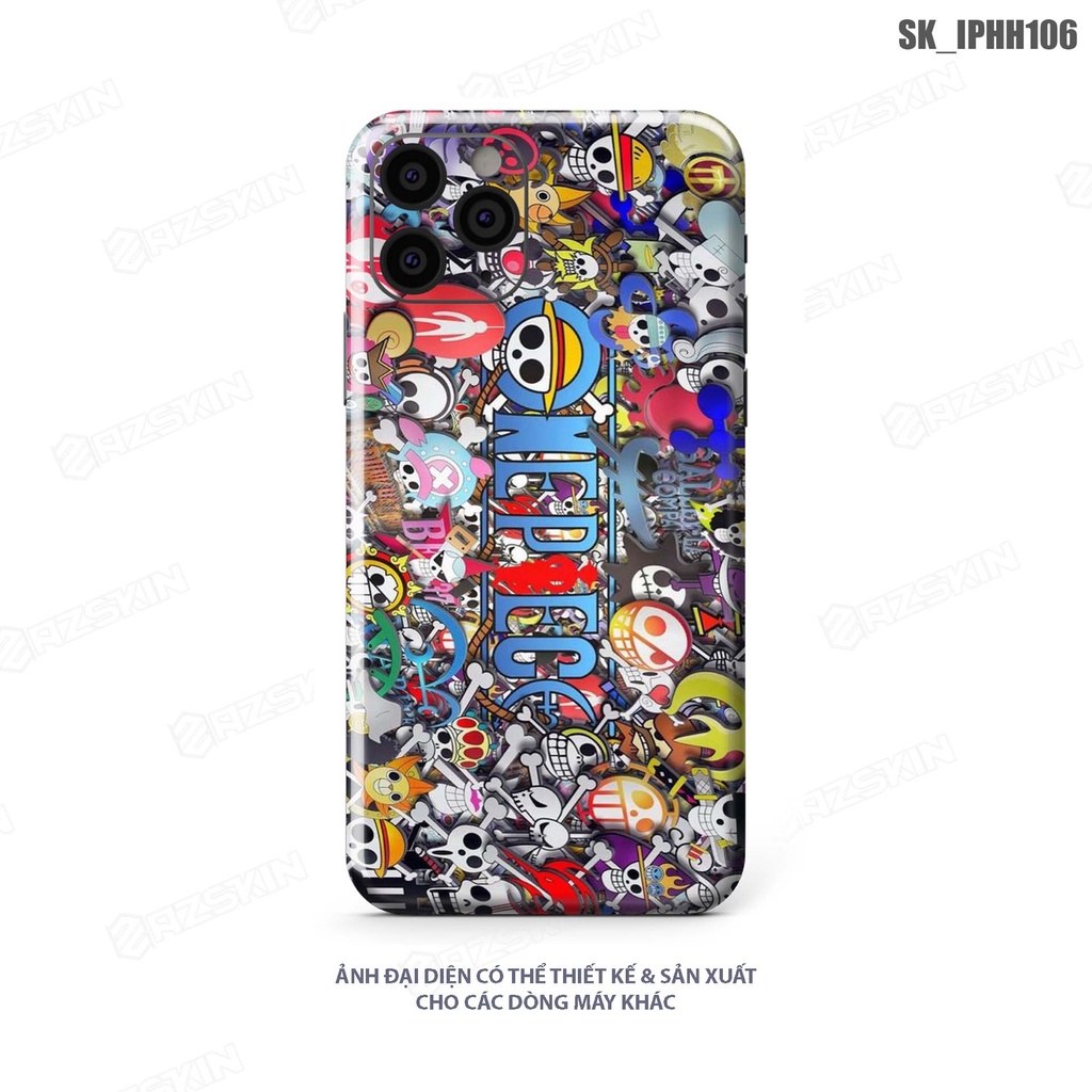 Miếng Dán Skin Full Lưng Viền IP 7 - 14 Pro Max Pattern |SK_IPHH106| Chất Liệu Nhập Khẩu, Khuôn Cắt CNC, Dễ Dán Tại Nhà