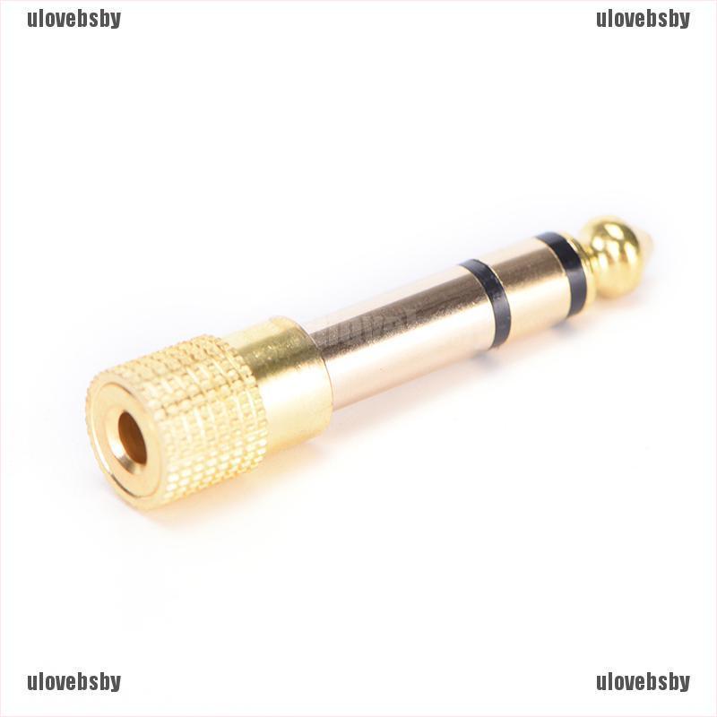 【ulovebsby】6.5mm 1/4"Male plug to 3.5mm 1/8"Female jack Stereo Headphone Audio