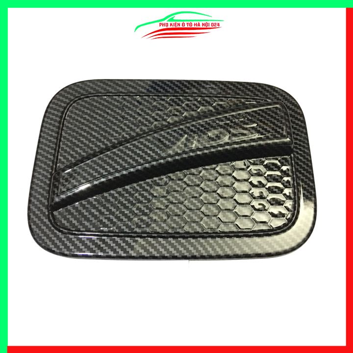 Ốp nắp xăng Vios 2019-2023 vân cacbon bảo vệ chống trầy trang trí ô tô