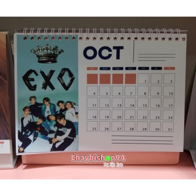 Lịch để bàn EXO 2020
