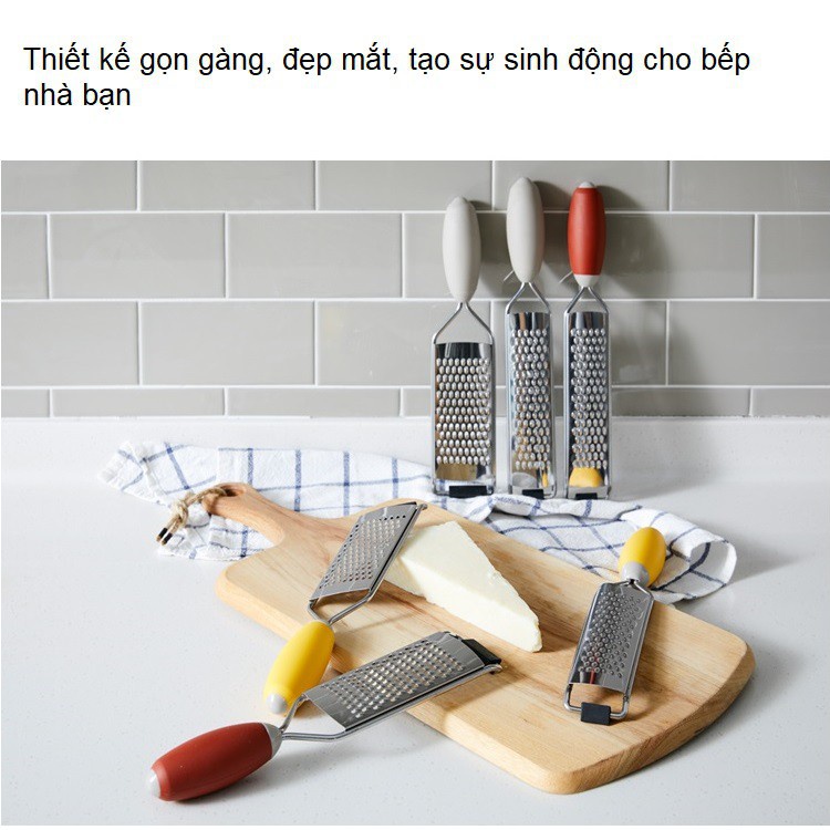Dụng cụ bào, mài, đánh vẩy cá đa năng Lock&Lock lưỡi bào thép không gỉ tay cầm silicone LOL127