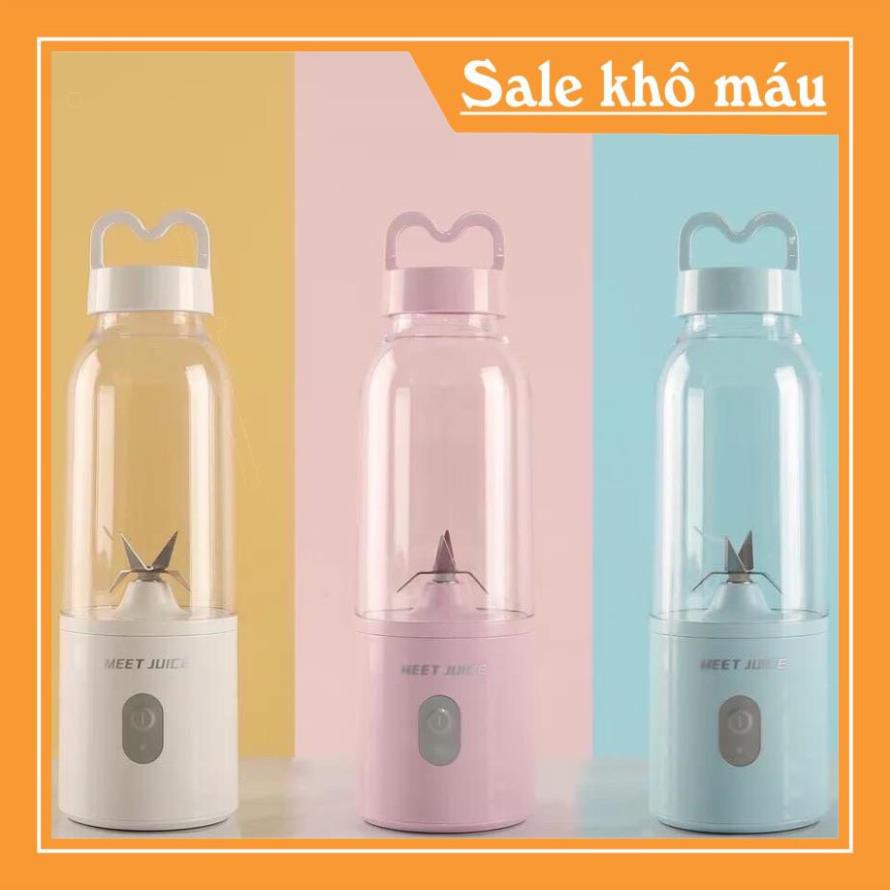 Máy xay sinh tố mini cầm tay meet juice, máy xay hoa quả-nhỏ mà có võ