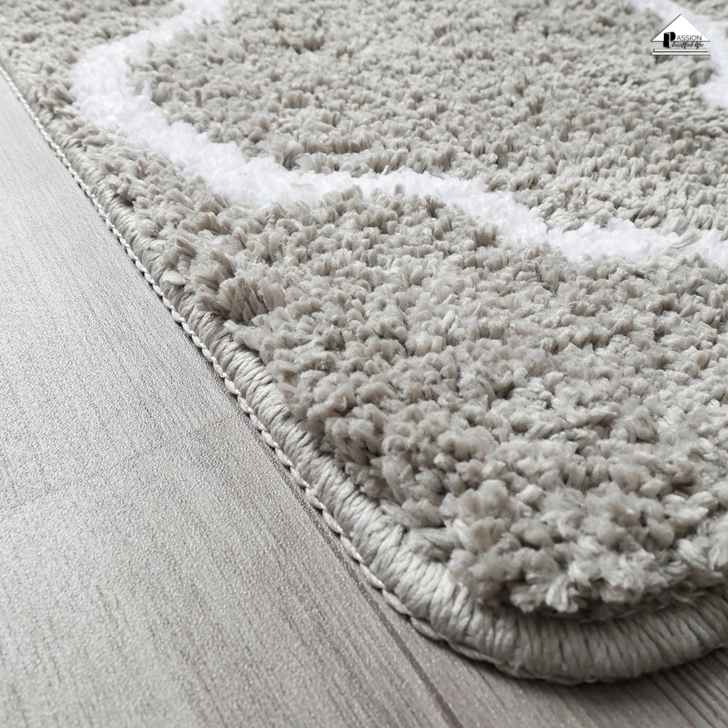 Thảm Lau Chân Trang Trí 45x120cm Hoa Văn Vương Miệng PA9646