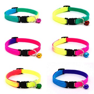 Vòng cổ thú cưng gắn chuông phối màu thời trang cho chó mèo