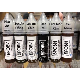 Mực Brovi Nga Bộ Tiếng Việt ( Phun Xăm Thẩm Mỹ)