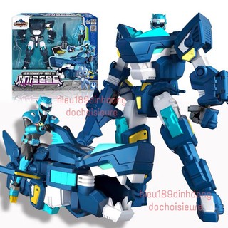Lực lượng nhí x Volt cùng Robot Khủng long Megalodon cá mập BIỆT ĐỘI SIÊU NHÂN NHÍ MINIFORCE 2