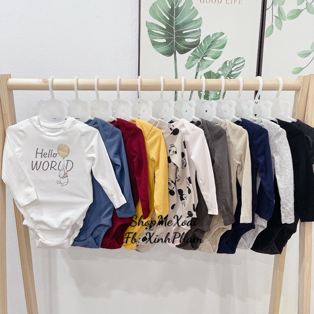 BODYSUIT HM DÀI TAY 3-5KG XUẤT DƯ XIN CHO BÉ TRAI/BÉ GÁI SIZE 3M