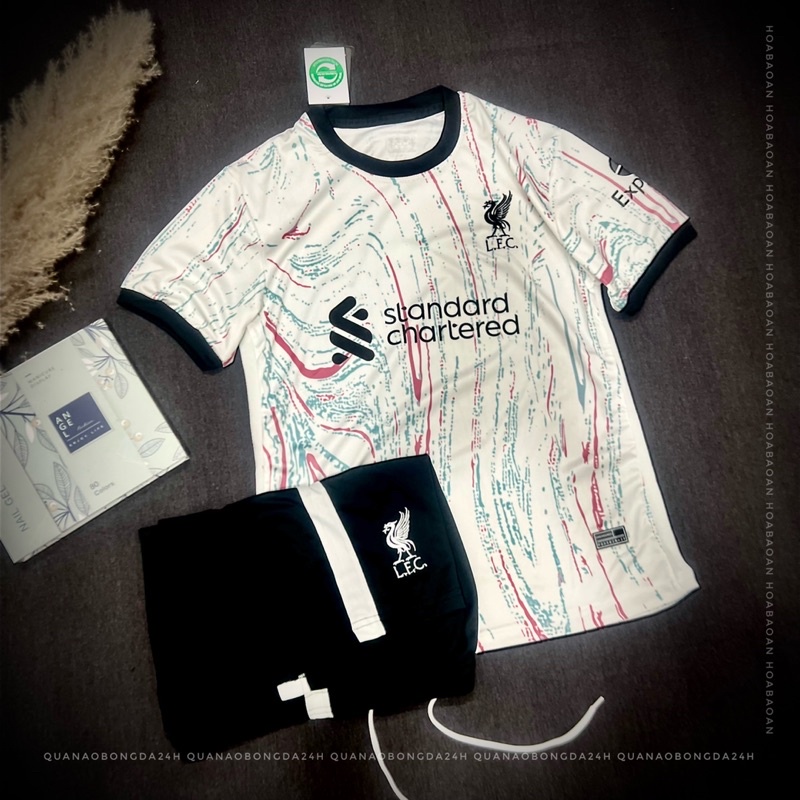 CLB Liverpool sân khách mẫu 2023_Bộ quần áo đá banh hàng cao cấp