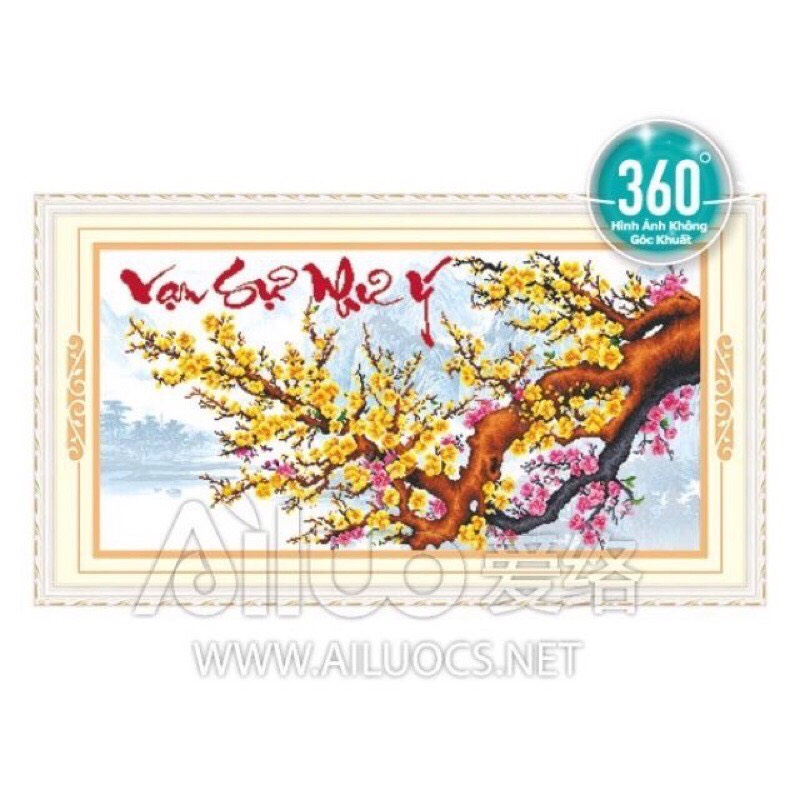 Tranh đính đá Vạn Sự Như Ý 77299 kt 112x60cm