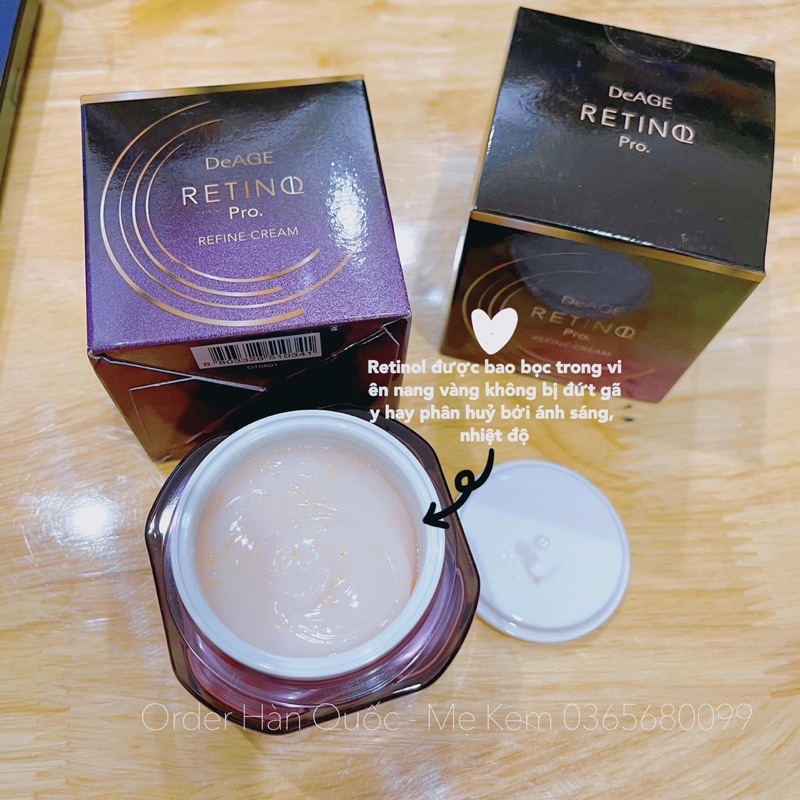 Kem dưỡng Retinol chống lão hoá trẻ hoá da Retin