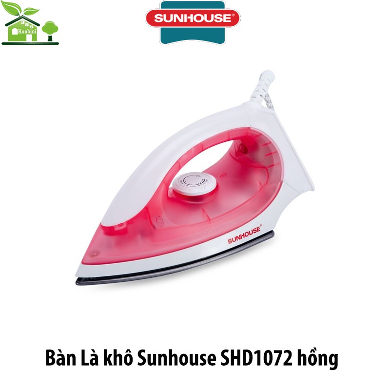 Bàn Là Khô Sunhouse SHD1072 Hồng