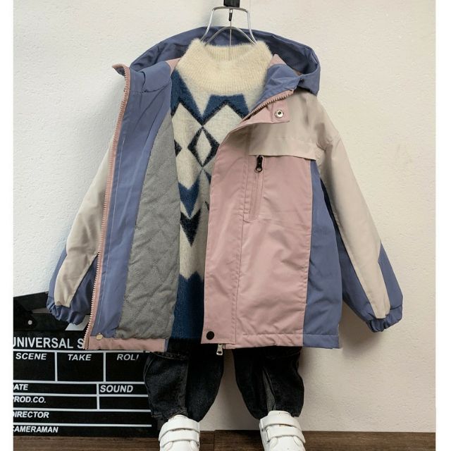 Áo khoác kaki lót nỉ bông ấm nhẹ, cá tính cho bé trai